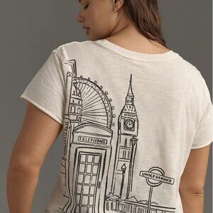 ANTHRO Jordan Nickson Dreams in London Graphic Tee NWT